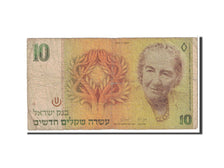 Banconote, Israele, 10 New Sheqalim, 1992, KM:53c, Undated, B