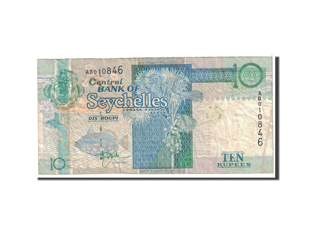 Banknote, Seychelles, 10 Rupees, 2013, Undated, KM:36a, VF(30-35)