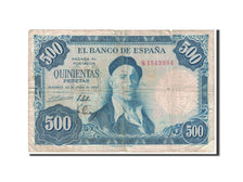 Biljet, Spanje, 500 Pesetas, 1954, 1954-07-22, KM:148a, B