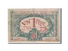 Mónaco, 1 Franc, 1920, KM:4a, BC+