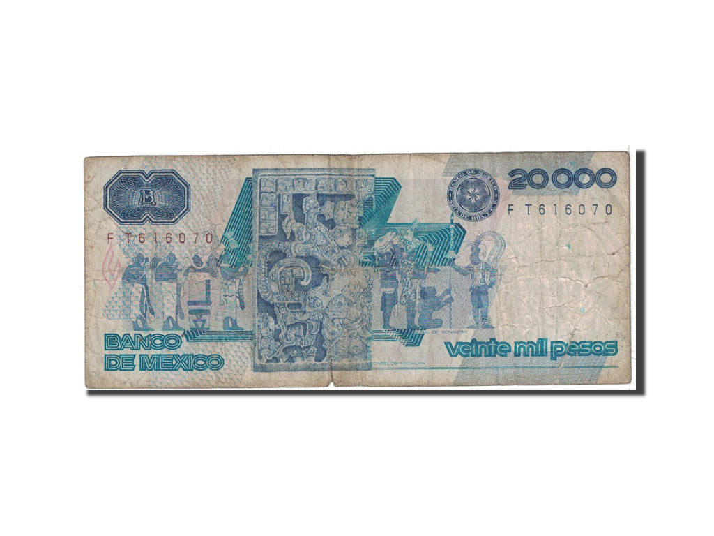 Billete, 20,000 Pesos, 1987, México, KM:91b, 1987-02-24, RC