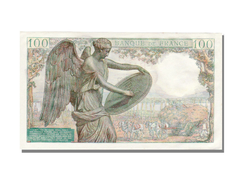 Billete, Francia, 100 Francs, 100 F 1942-1944 ''Descartes'', 1944, 1944-10-12