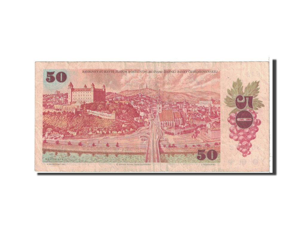 Banknote, Czechoslovakia, 50 Korun, 1987, Undated, KM:96a, VF(30-35)