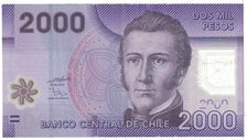 Billet, Chile, 2000 Pesos, 2009, Undated, KM:162, TTB+