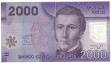 Billete, 2000 Pesos, 2009, Chile, KM:162, Undated, MBC+