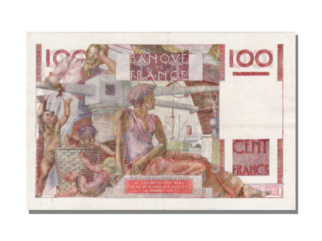 France, 100 Francs, 100 F 1945-1954 ''Jeune Paysan'', 1954, KM #128e,...