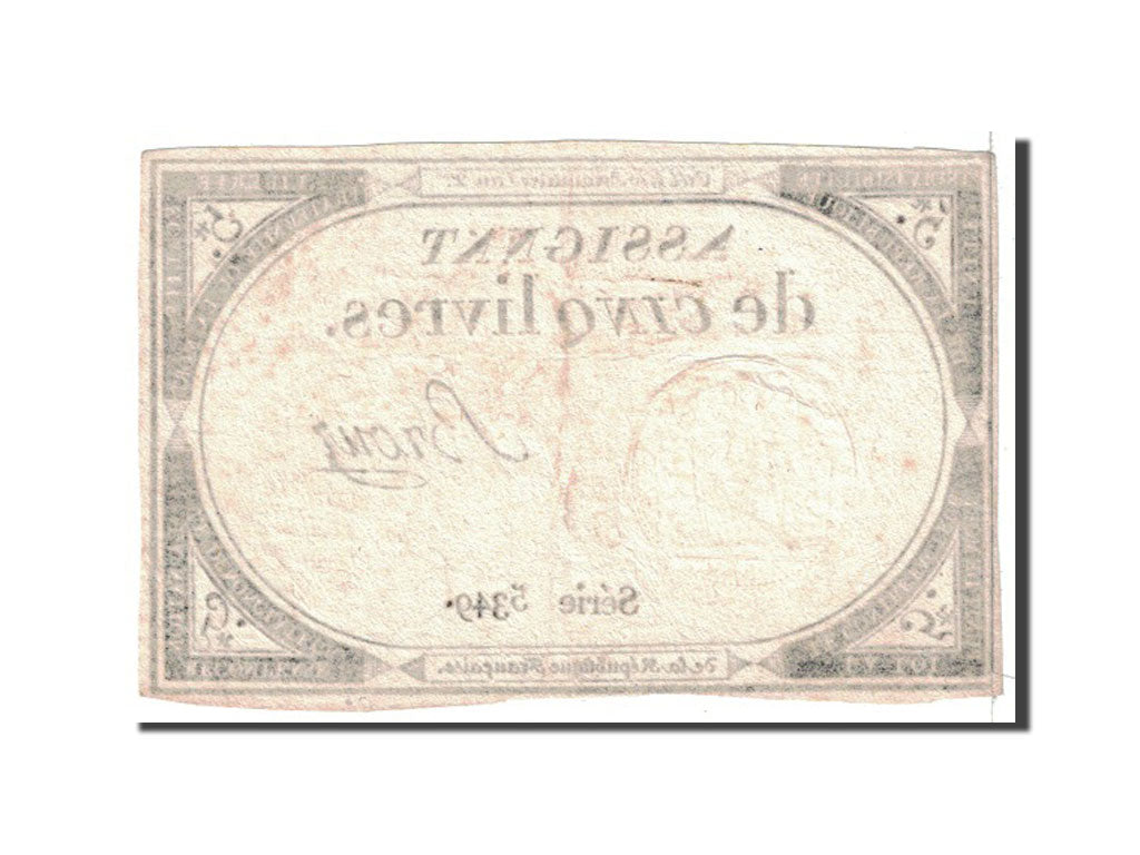 Francia, 5 Livres, 1793, KM:A76, 1793-10-31, EBC+, Lafaurie:171
