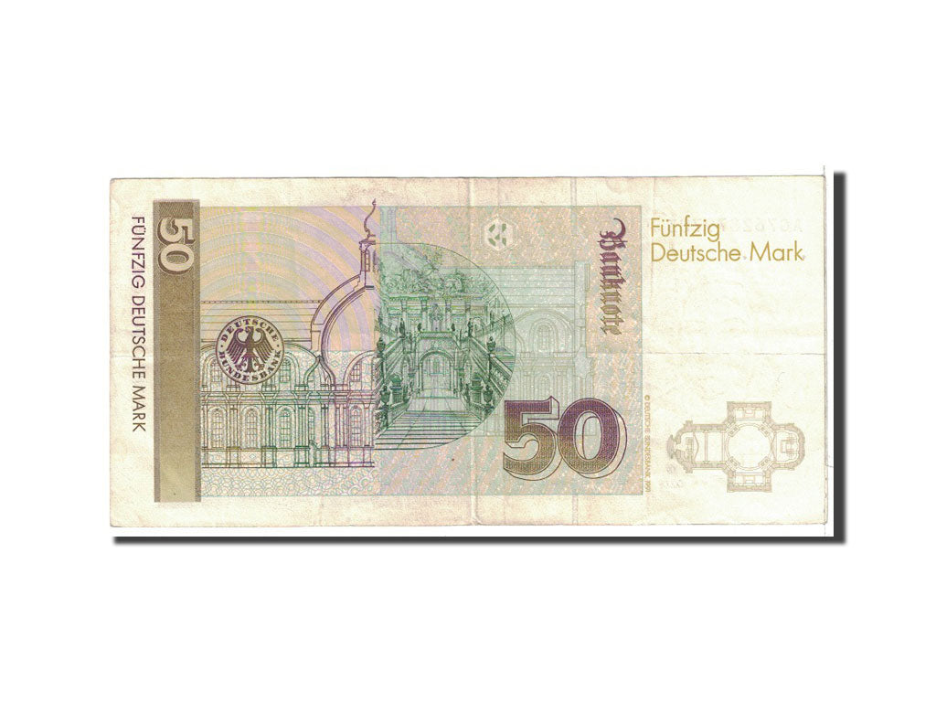 Banknote, GERMANY - FEDERAL REPUBLIC, 50 Deutsche Mark, 1989, 1989-01-02