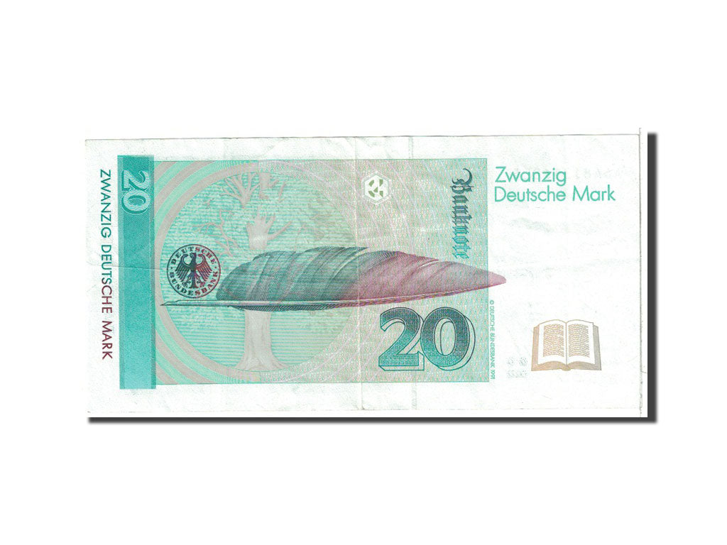 Banknote, GERMANY - FEDERAL REPUBLIC, 20 Deutsche Mark, 1991, 1991-08-01