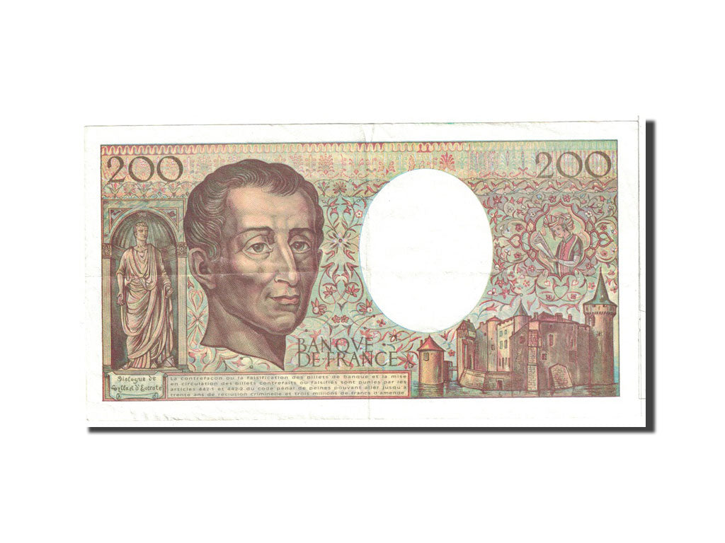 France, 200 Francs, 1994, KM:155f, AU(50-53), Fayette:70.2
