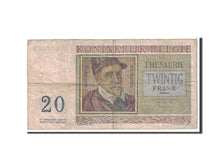 Banknote, Belgium, 20 Francs, 1956, 1956-04-03, KM:132b, VF(20-25)