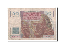 France, 50 Francs, 1947, KM:127b, 1947-03-20, VF(20-25), Fayette:20.7