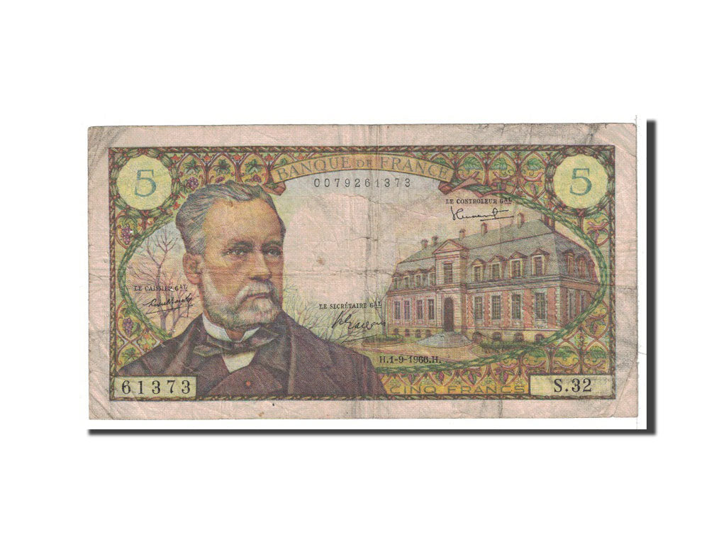France, 5 Francs, 1966, KM:146a, 1966-09-01, VG(8-10), Fayette:61.3