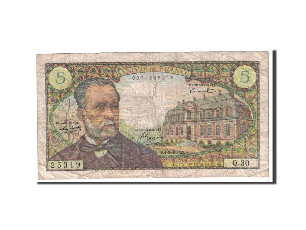 Billete, Francia, 5 Francs, 1966, 1966-09-01, RC+, Fayette:61.3, KM:146a