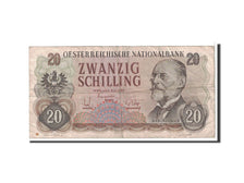 Banknote, Austria, 20 Schilling, 1956, 1956-07-02, KM:136a, VF(30-35)