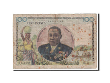 French Equatorial Africa, 100 Francs, 1957, KM:32, VG(8-10)
