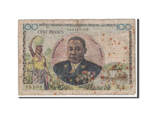 French Equatorial Africa, 100 Francs, 1957, KM:32, VG(8-10)