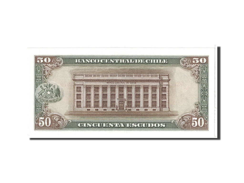 Banknote, Chile, 50 Escudos, Undated, Undated, KM:140b, UNC(64)