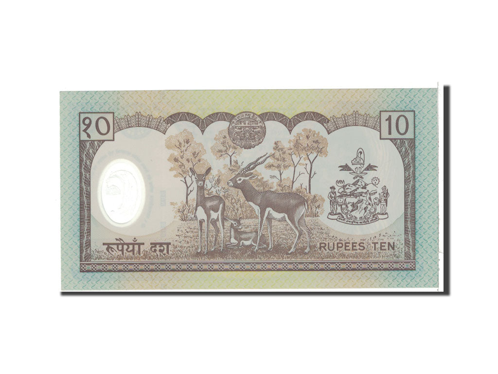 Népal, 10 Rupees, 2002, KM:45, 2002-09-30, NEUF