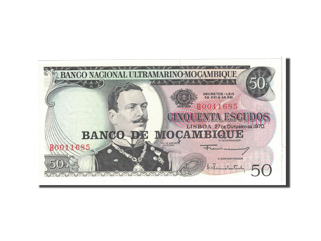 Mozambique, 50 Escudos, 1976, KM:116, 1970-10-27, NEUF