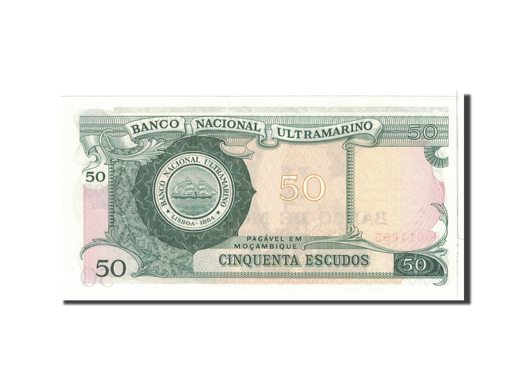 Mozambique, 50 Escudos, 1976, KM:116, 1970-10-27, NEUF