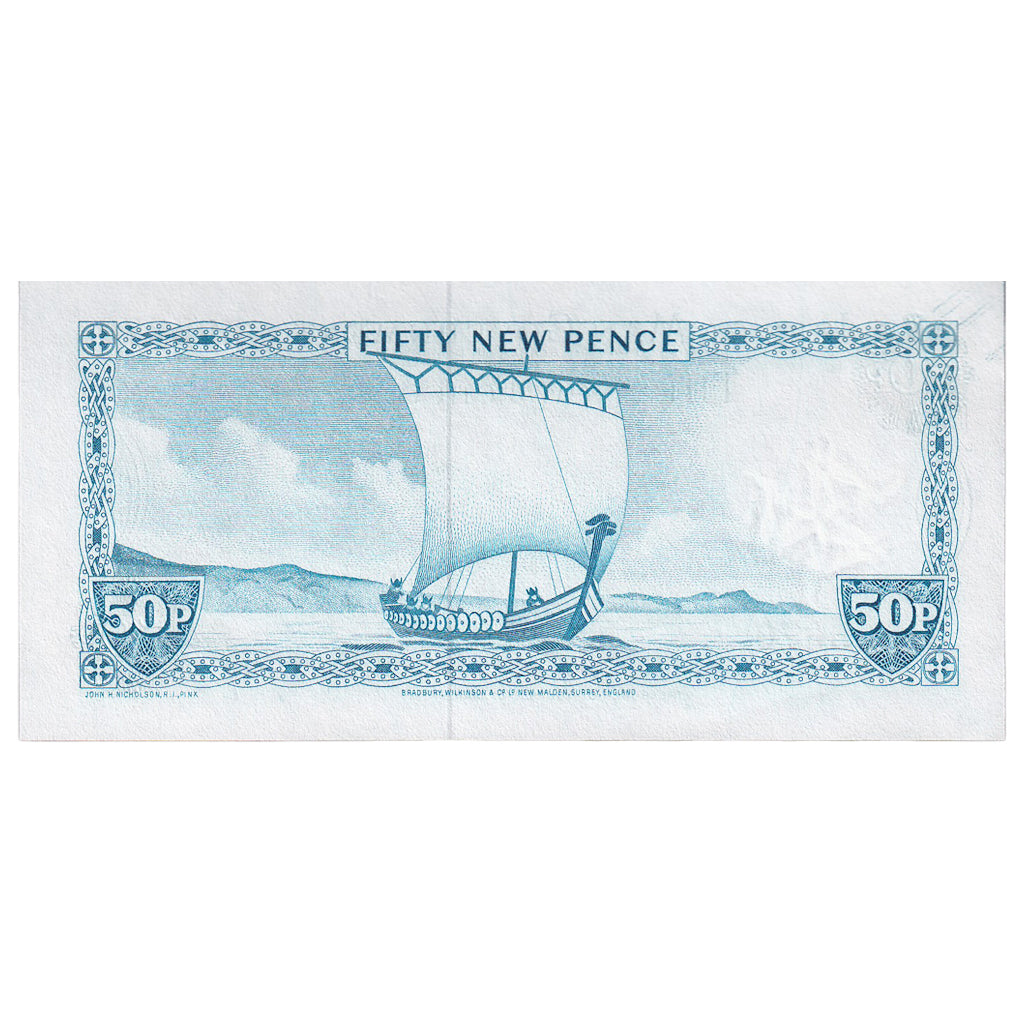 Île de Man, 50 New Pence, 1979, KM:33a, TTB