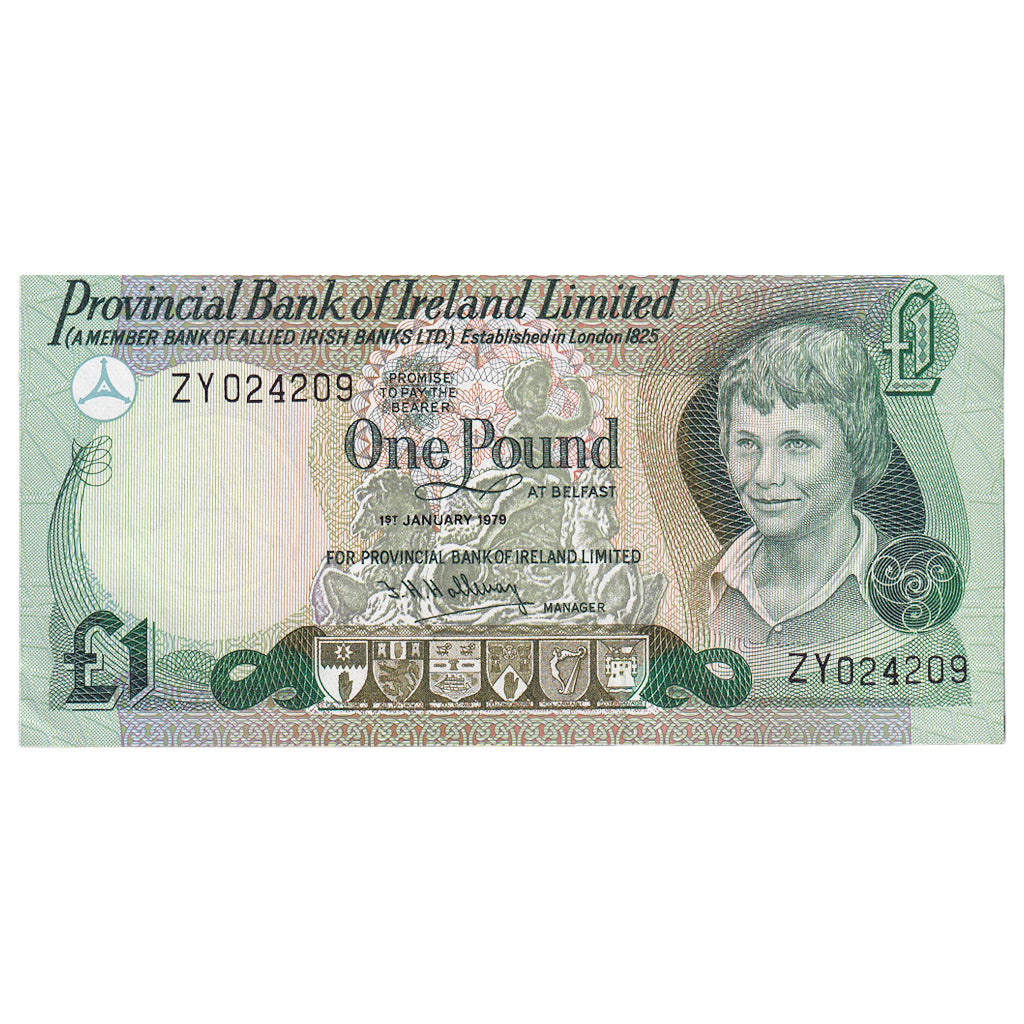 Banconote, Irlanda del Nord, 1 Pound, 1979, FDS