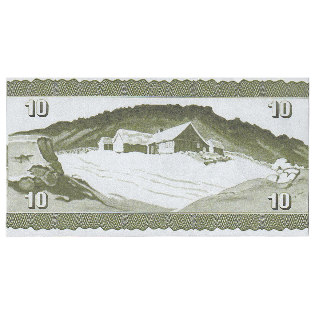 Banknote, Faeroe Islands, 10 Kronur, 1949, 1949-04-12, KM:14c, UNC(65-70)