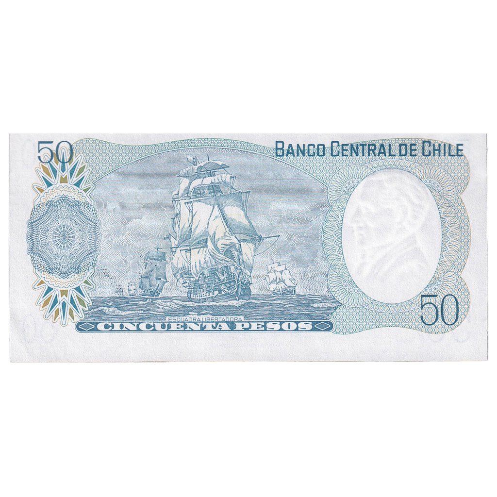 Billet, Chili, 50 Pesos, 1981, 1981, KM:151b, NEUF