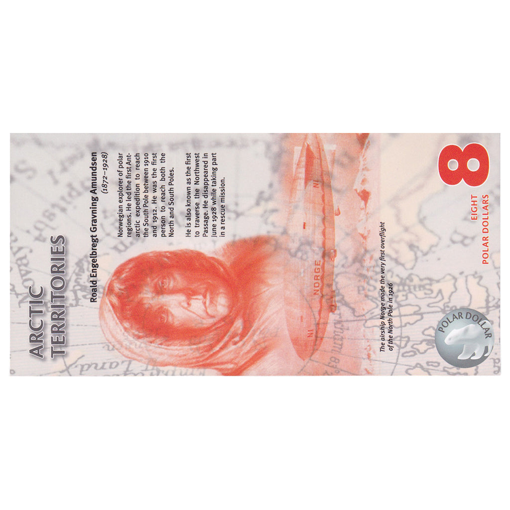 Banknote, United States, Dollar, 2011, 8 DOLLAR ARCTIC TERRITORIES, UNC(65-70)