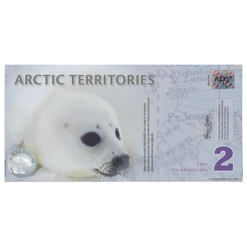 Biljet, Verenigde Staten, Dollar, 2010, 2 DOLLAR ARTIC TERRITORIES, NIEUW