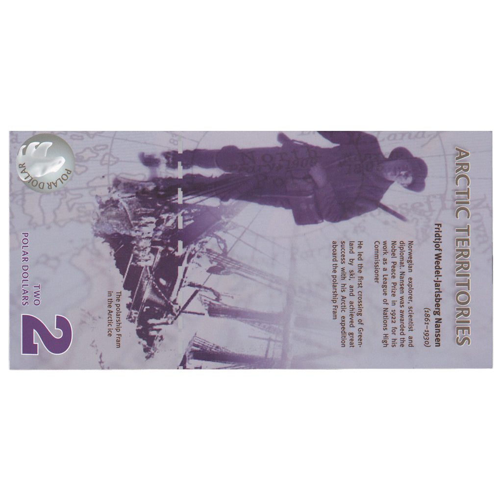 Biljet, Verenigde Staten, Dollar, 2010, 2 DOLLAR ARTIC TERRITORIES, NIEUW