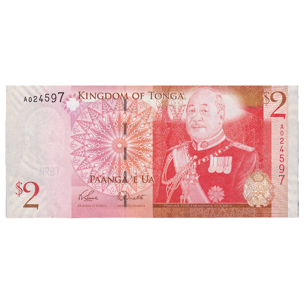 Banknote, Tonga, 2 Pa'anga, 2008, UNC(65-70)