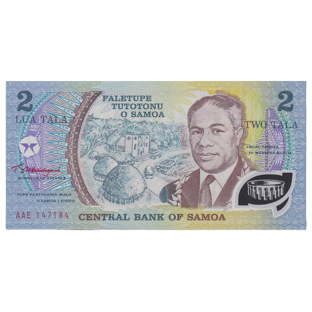 Banknote, Western Samoa, 2 Tala, 1990, KM:31a, UNC(65-70)