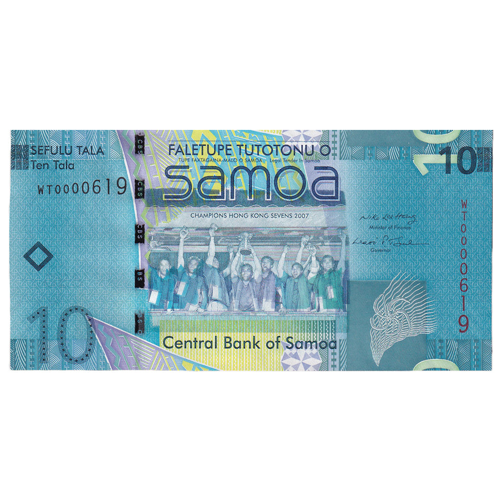 Banknote, Western Samoa, 10 Tala, 2008, KM:39a, UNC(65-70)