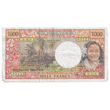 French Pacific Territories, 1000 Francs, 1985, KM:2b, EF(40-45)