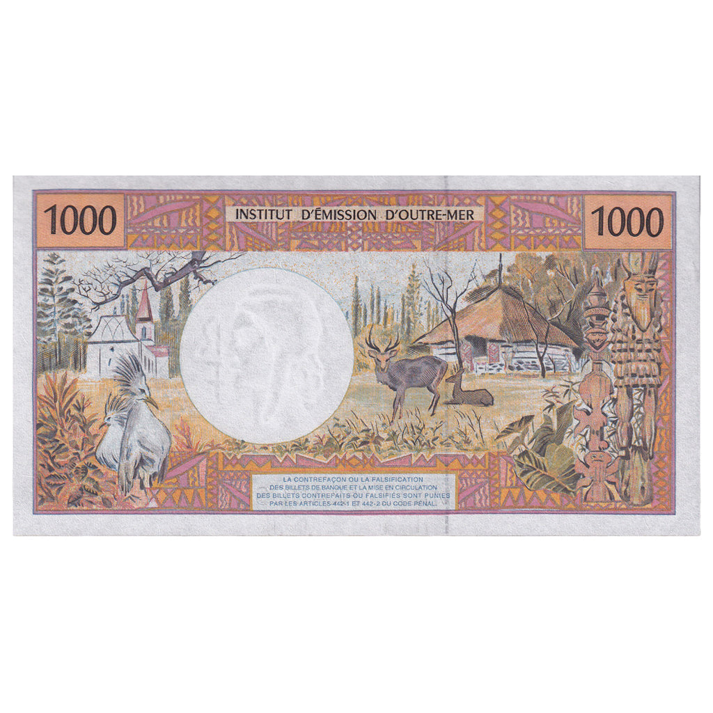 French Pacific Territories, 1000 Francs, 1985, KM:2b, UNC(65-70)
