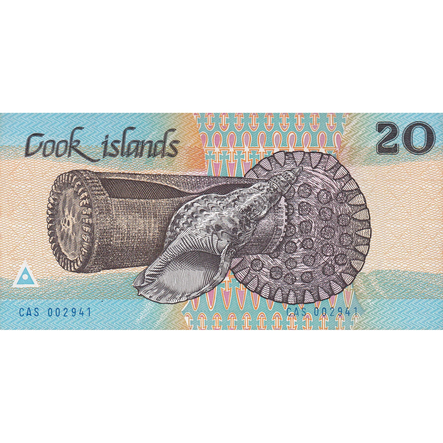 Banknote, Cook Islands, 20 Dollars, Undated (1987), KM:5b, UNC(65-70)