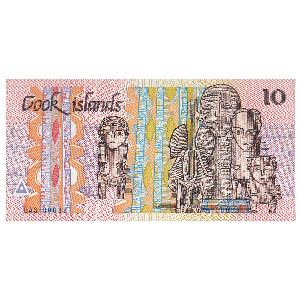 Banknote, Cook Islands, 10 Dollars, Undated (1987), KM:4a, UNC(65-70)
