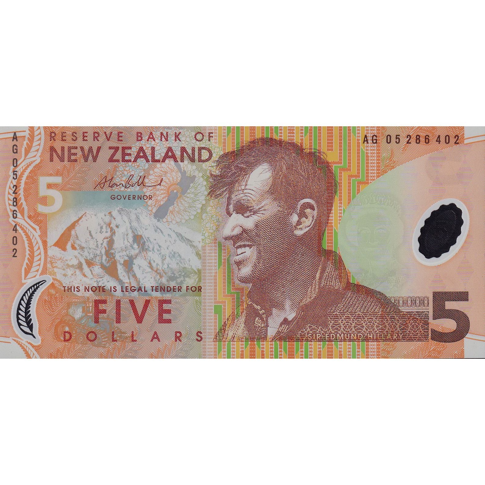 Geldschein, Neuseeland, 5 Dollars, KM:185b, UNZ