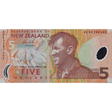 Geldschein, Neuseeland, 5 Dollars, KM:185b, UNZ