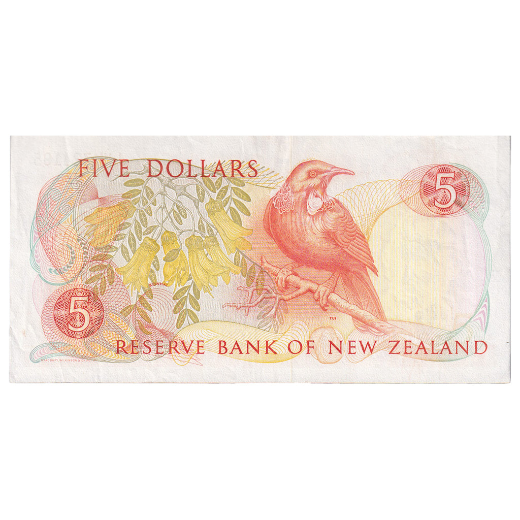 Banknote, New Zealand, 5 Dollars, Undated (1981-92), KM:171c, UNC(65-70)