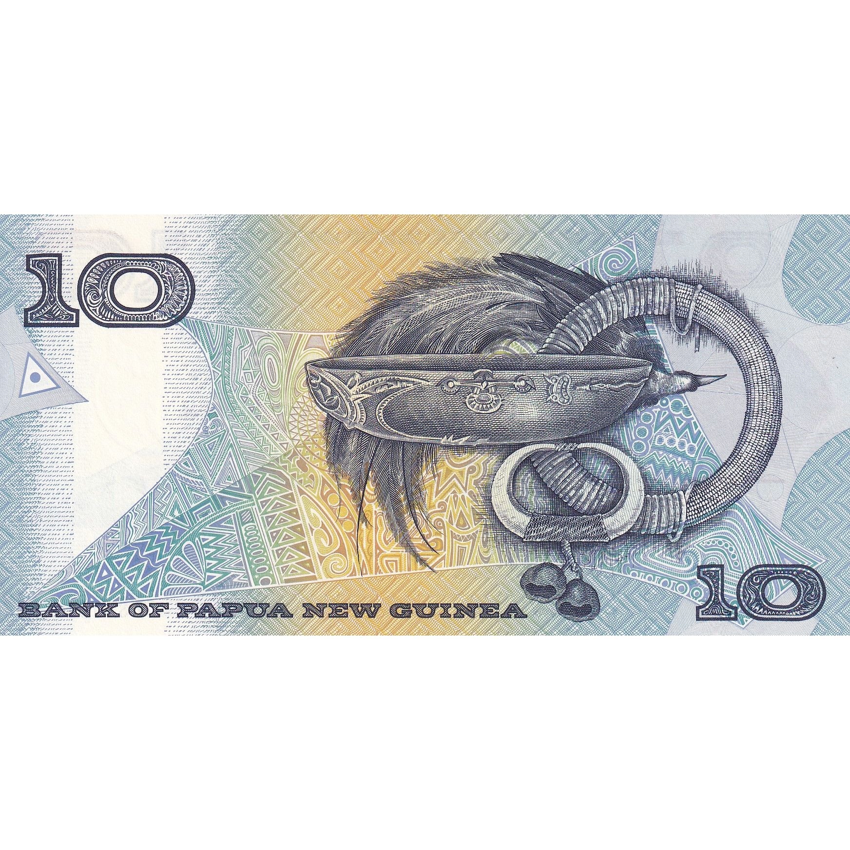 Biljet, Papoea Nieuw Guinea, 10 Kina, 1998, NIEUW
