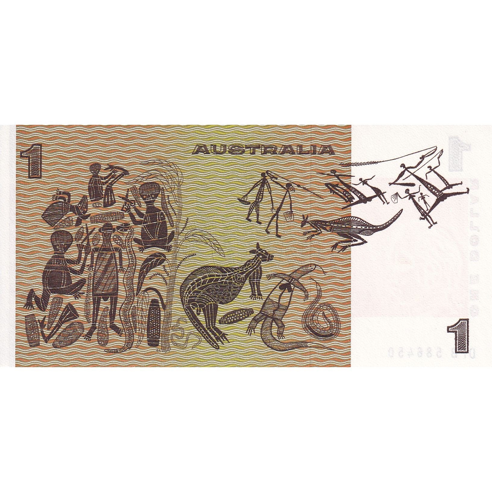 Banknote, Australia, 1 Dollar, KM:37a, AU(55-58)