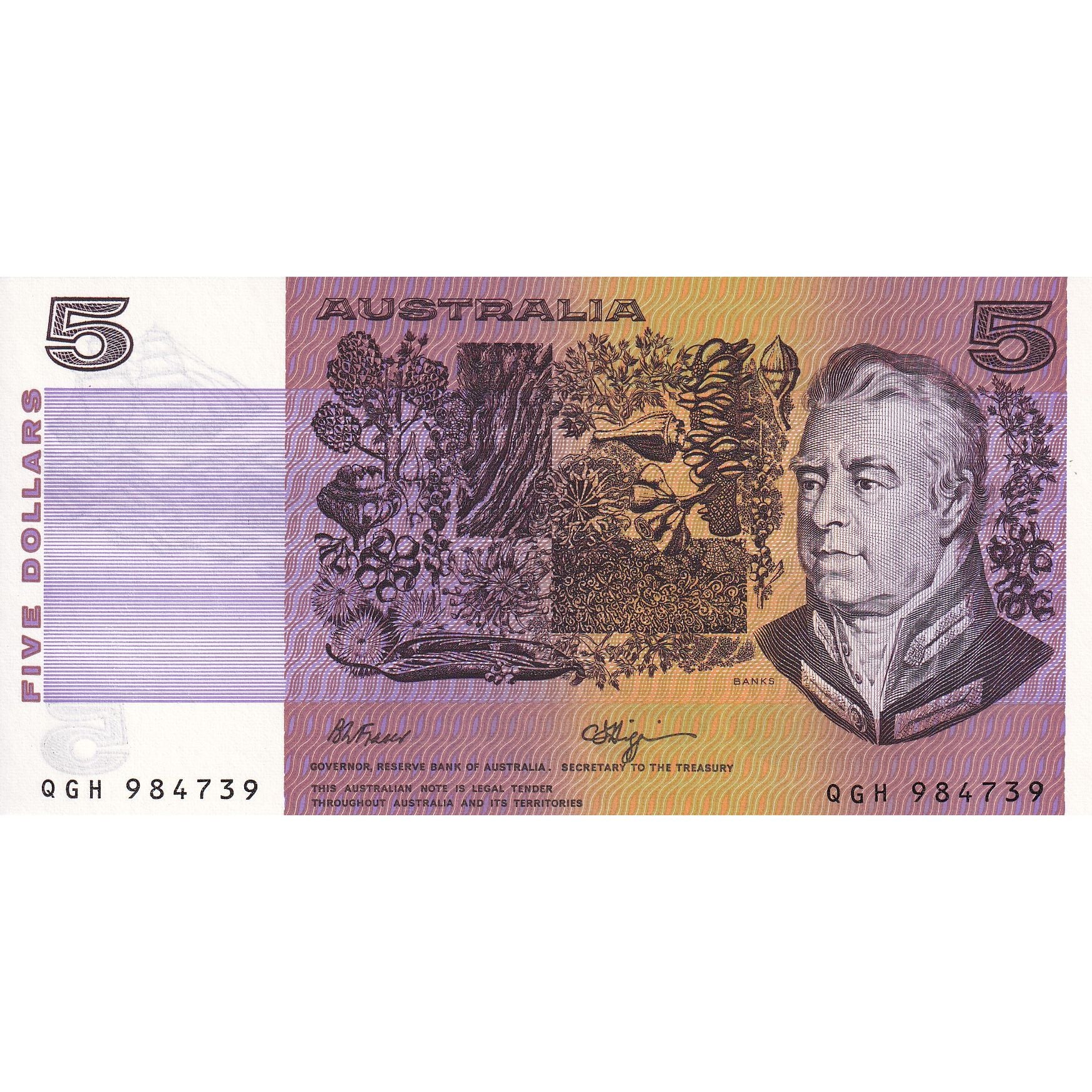 Billete, 5 Dollars, 1991, Australia, UNC
