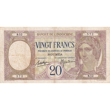 Banknote, New Caledonia, 20 Francs, KM:37b, VF(20-25)