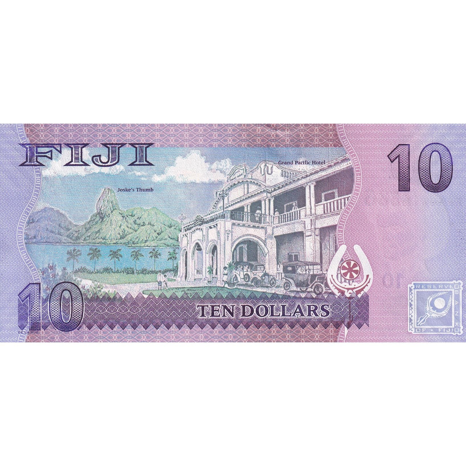 Banknote, Fiji, 10 Dollars, 2013, KM:116, UNC(65-70)