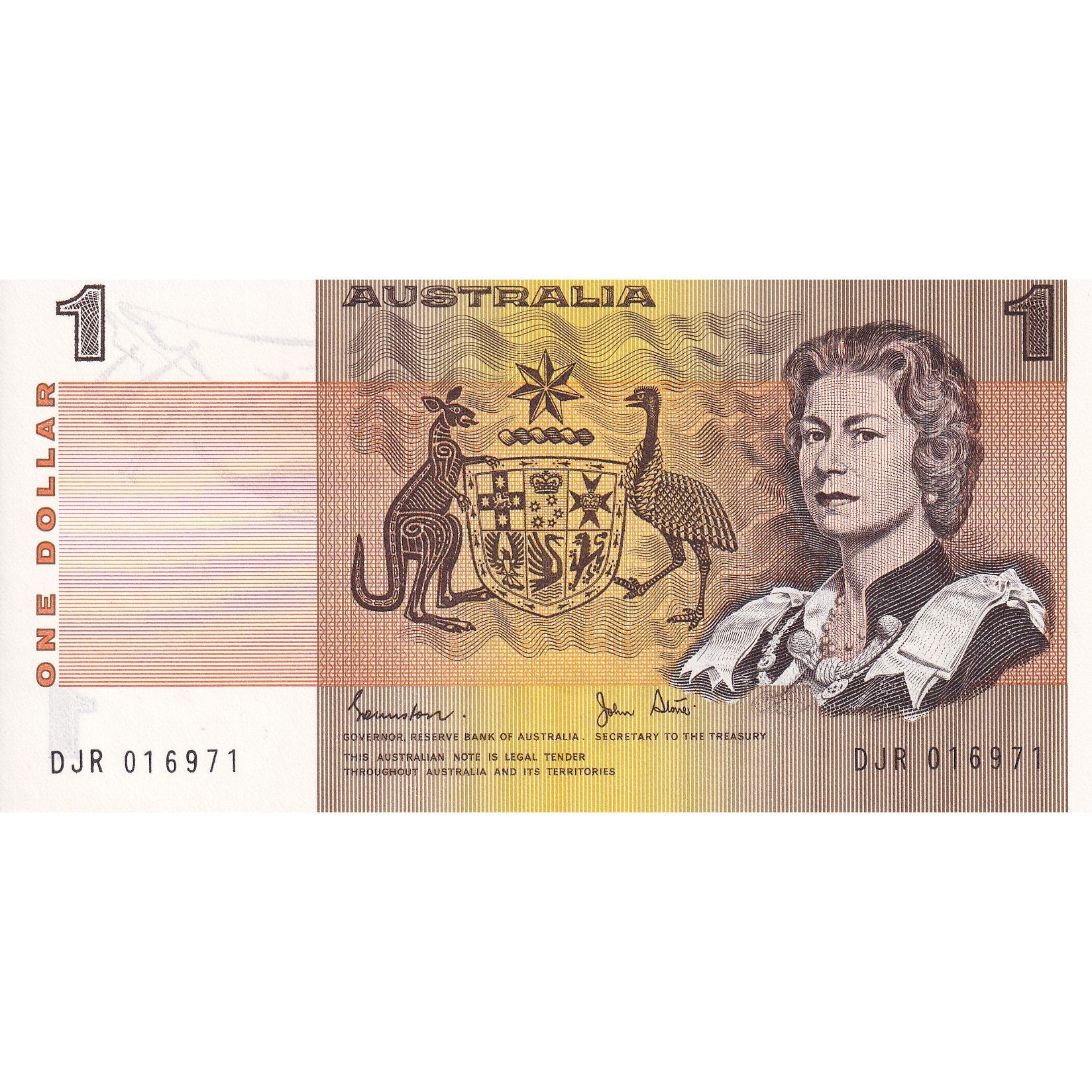 Nota, Austrália, 1 Dollar, KM:37a, AU(55-58)