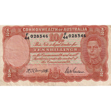 Banconote, Australia, 10 Shillings, 1939-52, KM:25d, 1952, MB+