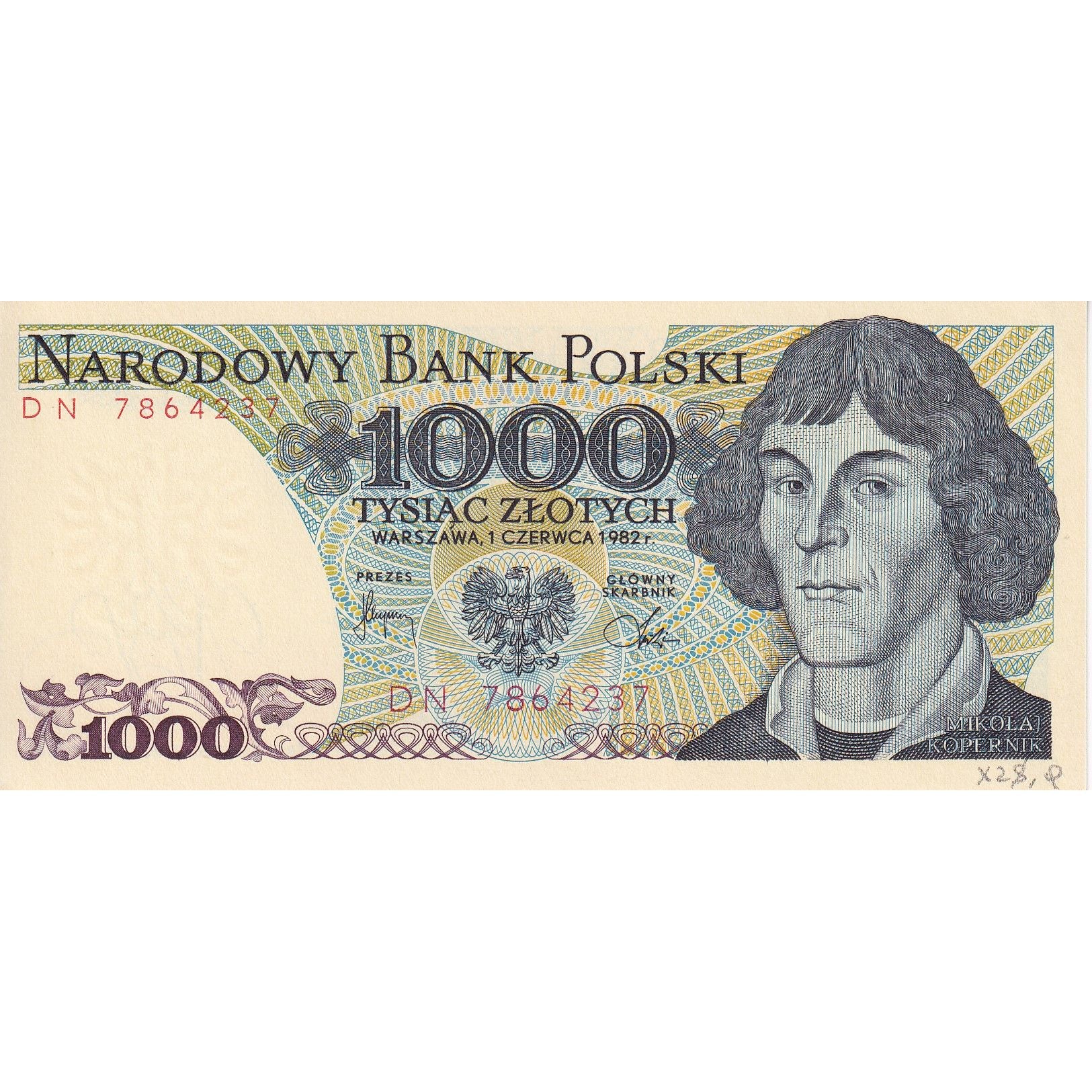 Billet, Pologne, 1000 Zlotych, 1982, 1988-12-01, KM:146a, NEUF